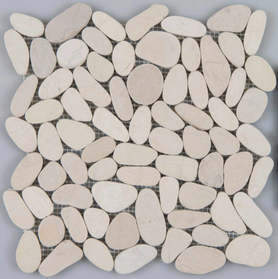Serenity Ivory Flat Pebble | Tile Center