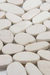 Serenity Ivory Flat Pebble | Tile Center