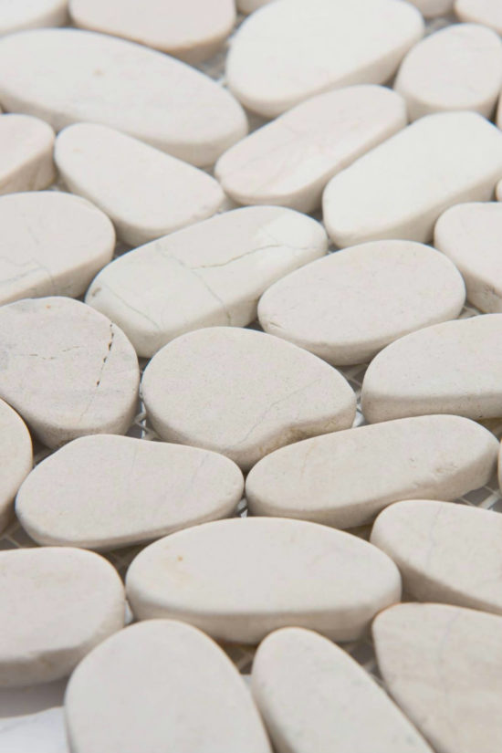 Serenity Ivory Flat Pebble | Tile Center