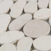 Serenity Ivory Flat Pebble | Tile Center