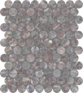 Sereno Burgundy 1.25 Penny Round Mosaic | Tile Center
