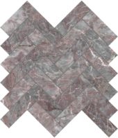 Sereno Burgundy 1.25x4 Herringbone Mosaic | Tile Center
