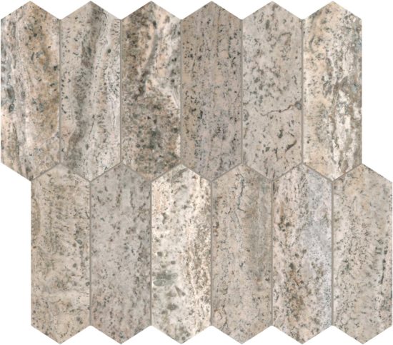 Silver Ash 2×6 Picket Mosaic