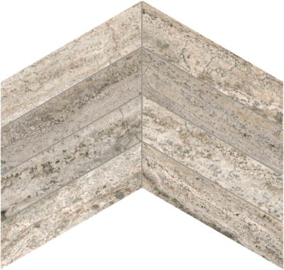 Silver Ash 2×8.5 Chevron Mosaic