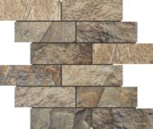 Slate Stone Beige Glazed Ceramic 2"x6" Brick | Tile Center