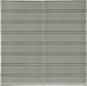 Smoke 1.5X6 Stacked Mosaic | Tile Center