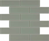 Smoke 2X6 Brick Mosaic | Tile Center