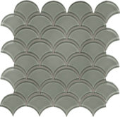 Smoke Scallop Mosaic | Tile Center