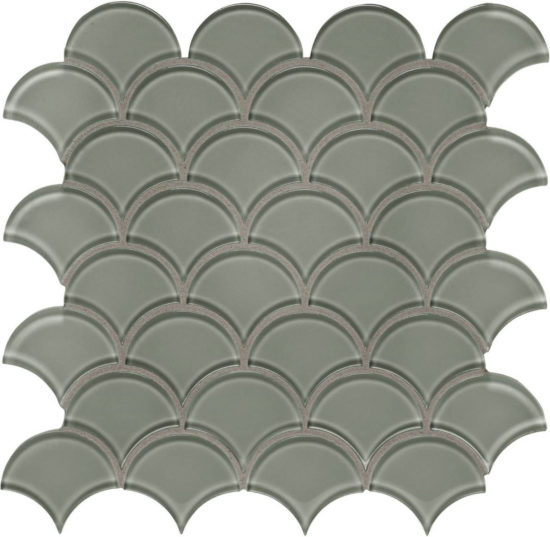 Smoke Scallop Mosaic | Tile Center