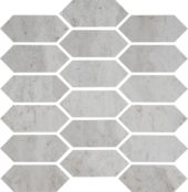 Spirit Silver Picket Mosaic | Tile Center