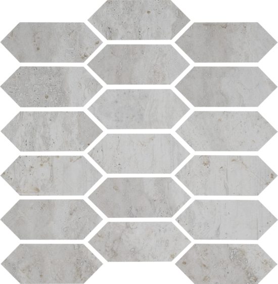 Spirit Silver Picket Mosaic | Tile Center
