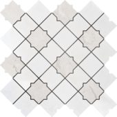 Star & Square White & Beige Mix Marble | Tile Center