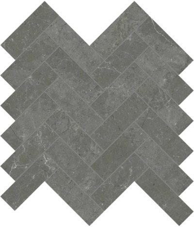 Stark Carbon 1.25×4 Herringbone Mosaic