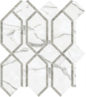 Statuario Venezia Polished Modella Mosaic | Tile Center
