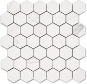 Treasure Statuario 2x2 Polished Hexagon Mosaic | Tile Center