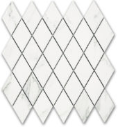 Treasure Statuario Polished Diamond Mosaic | Tile Center