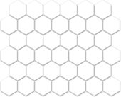 Treasure Ultimate Dolomite 2x2 Carved Hexagon Mosaic | Tile Center