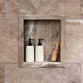 Venetian Marble Shower Niche 14.5x12 Inside | Tile Center