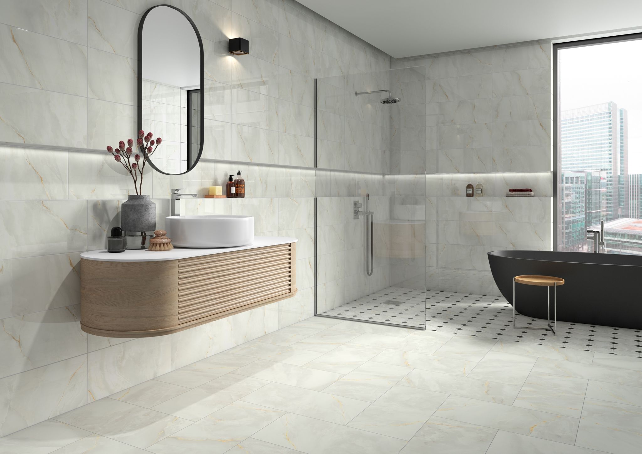 Venezia White 12x24 and 10x30 1 | Tile Center