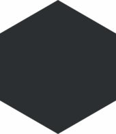 Vida 5.5X6.3” Black Hexagon | Tile Center
