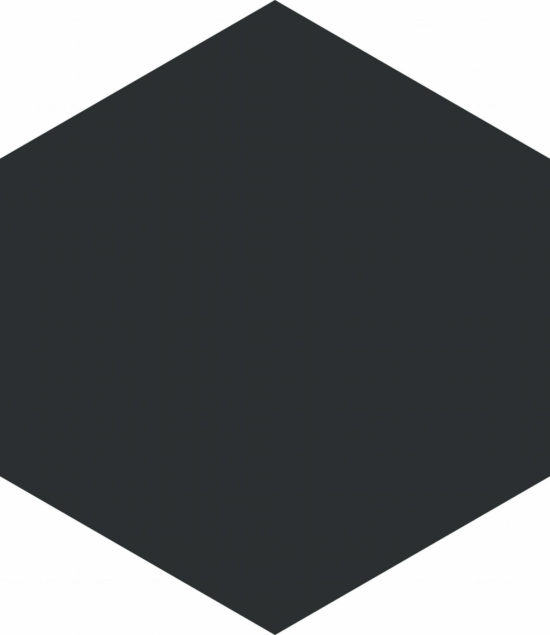 Vida 5.5X6.3” Black Hexagon | Tile Center