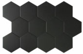 Vida 5.5X6.3” Black Hexagon | Tile Center