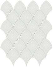 Vintage Grey Glossy Scallop Mosaic | Tile Center