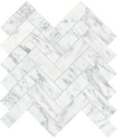 Virtue Bianco 1.25x4 Herringbone Mosaic | Tile Center