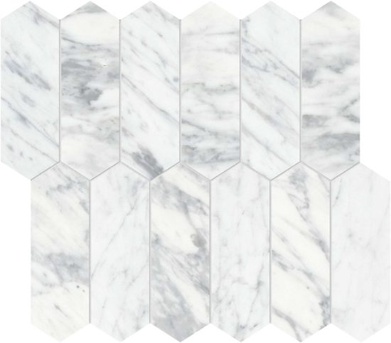 Virtue Bianco 2×6 Picket Mosaic