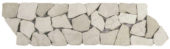 White Opus Mosaic Interlocking Border | Tile Center
