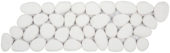 White Reconstituted Pebble Mosaic Interlocking Border | Tile Center