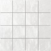 Zellige Glazed Ceramic White 3"x3" Mosaic | Tile Center