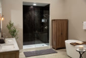 Black Ice Gloss Shower Wall Kit 30x60x94 | Tile Center