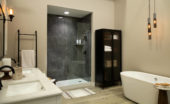 Cracked Slate Gloss Shower Wall Kit 30x60x94 | Tile Center