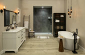 Cracked Slate Gloss Shower Wall Kit 36x60x94 | Tile Center