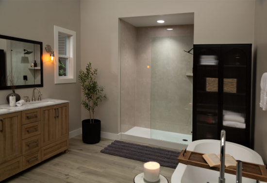 Drift Sand Gloss Shower Wall Kit 30x60x94