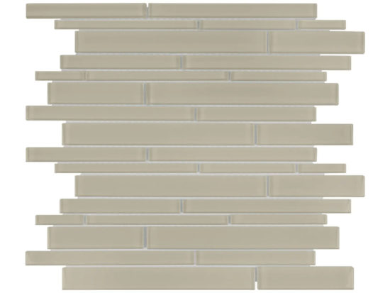 Earth Random Strip Mosaic | Tile Center
