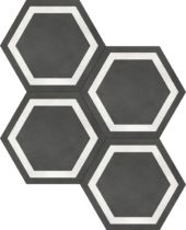 Form 7" Hexagon Frame Graphite | Tile Center