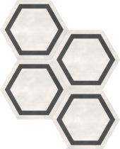 Form 7" Hexagon Frame Ivory | Tile Center