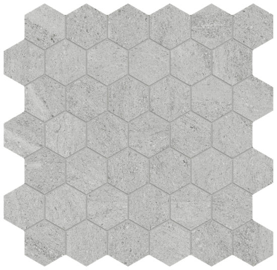 Lithoform 2" Hex Veincut Twilight | Tile Center