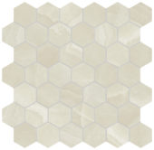 Lustra 2" Hex Onyx Crema Honed | Tile Center