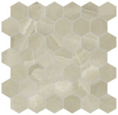 Lustra 2" Hex Onyx Hazel Honed | Tile Center