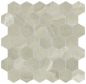 Lustra 2" Hex Onyx Sage Honed | Tile Center