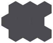 Monoforma 4" Hex Shilhouette Silk | Tile Center
