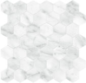Plata Carrara Abisso 2 Hexagon Polished | Tile Center