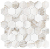 Royal Stoneworks 2" Calacatta Royale Hex | Tile Center