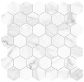 Royal Stoneworks 2" Grandvein White Hex | Tile Center