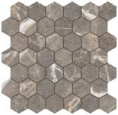 Royal Stoneworks 2" Regal Brown Marble Hex | Tile Center