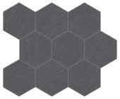 Serena 4" Hex Flint | Tile Center