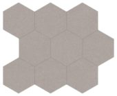 Serena 4" Hex Pewter | Tile Center